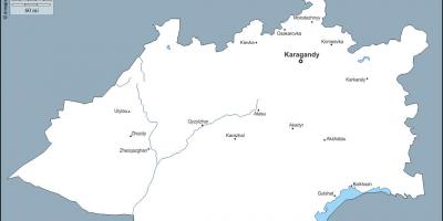 Kartta karaganda Kazakstanissa